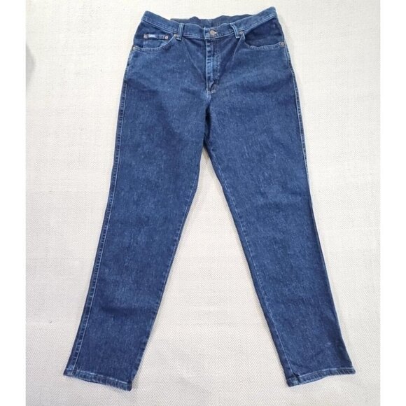 Riders by Lee Women's Denim Jeans Straight Leg Stretch Pockets Black Size 18 M - Picture 1 of 15